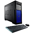 CybertronPC Steel B-1080X Desktop PC, Intel® Core™ i7, 16GB Memory, 2TB Hard Drive/240GB Solid State Drive, Windows® 10, Blue, GeForce GTX 1080 1 thumbnail image