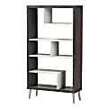Baxton Studio Eli Display Shelf, Dark Brown/Light Gray 1 thumbnail image