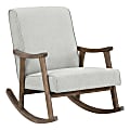 Office Star™ Gainsborough Rocker, Smoke/Brushed Brown