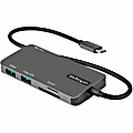 StarTech.com USB C Multiport Adapter, USB-C to 4K HDMI, 100W PD Pass-through, SD/MicroSD, 3xUSB 3.0, USB Typ - DKT30CHSDPD 1 thumbnail image