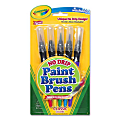 Crayola® Paint Brush Pens, Classic, Assorted Colors, Pack Of 5