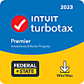 Intuit TurboTax Premier Federal + E-File + State, 2023, 1-Year Subscription, Windows®/Mac Compatible, ESD