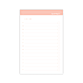 Russell & Hazel Adhesive Notes, To-Do, 4" x 6", Blush, 50 Sheets Per Pad, Pack Of 3 Pads 1 thumbnail image