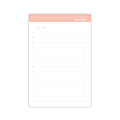 Russell & Hazel Adhesive Notes, To-Do, 4" x 6", Blush, 50 Sheets Per Pad, Pack Of 3 Pads