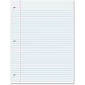 Pacon College Ruled Filler Paper - 200 Sheets - College Ruled - 0.28" Ruled Red Margin - 3 Hole(s) - 8" x 10 1/2" - White Paper - Smooth, Punched - 200 / Pack