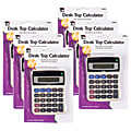 Charles Leonard Desktop Calculators, CHL39200-6, Pack Of 6 Calculators