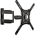 Mount-It! Full Motion TV Wall Mount For Screen Sizes 32" To 55", 2-1/2”H x 10-3/4”W x 14-5/16”D, Black