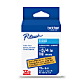 Brother P-Touch TZeB41, Laminated, ~3/4in x 16.4ft (18mm x 5m), Black on Fluorescent Orange Label Tape 1 thumbnail image