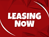 Aluminum Sign, Leasing Now Red