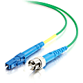 C2G 5m LC-ST 9/125 Simplex Single Mode OS2 Fiber Cable TAA - Green - 16ft - Patch cable - LC single-mode (M) to ST single-mode (M) - 5 m - fiber optic - simplex - 9 / 125 micron - OS2 - green