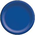 Amscan Round Paper Plates, Bright Royal Blue, 10”, 50 Plates Per Pack, Case Of 2 Packs 1 thumbnail image