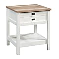 Sauder® Cottage Road Side Table, Rectangular, Lintel Oak/Soft White 1 thumbnail image