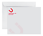 Gummed Seal, White Wove Open Side Catalog Mailing Envelopes, 1-Color, Custom 10" x 13", Box Of 500