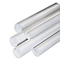 Partners Brand White Mailing Tubes With Plastic Endcaps, 2" x 24", 80% Recycled, Pack Of 50 1 thumbnail image