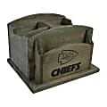 Imperial NFL Rustic Desk Organizer, 8”H x 8-1/2”W x 6-1/2”D, Kansas City Chiefs 1 thumbnail image
