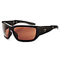 Ergodyne Skullerz® Safety Glasses, Baldr, Polarized, Black Frame, Copper Lens