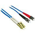 C2G-3m LC-ST 62.5/125 OM1 Duplex Multimode PVC Fiber Optic Cable - Blue - Fiber Optic for Network Device - LC Male - ST Male - 62.5/125 - Duplex Multimode - OM1 - 3m - Blue