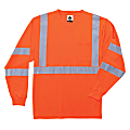 Ergodyne GloWear 8391 Type-R Class 3 Long-Sleeve T-Shirt, Large, Orange 1 thumbnail image