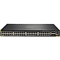 Aruba 6300M 48-port 1GbE Class 4 PoE and 4-port SFP56 Switch - 48 Ports - Manageable - 3 Layer Supported - Modular - 4 SFP Slots - Twisted Pair, Optical Fiber - 1U High - Rack-mountable - Lifetime Limited Warranty