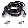 Belkin Cat. 5E UTP Patch Cable - RJ-45 Male - RJ-45 Male - 6" - Black