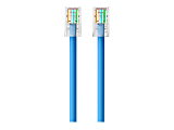 Belkin 5ft CAT6 Ethernet Patch Cable, RJ45, M/M, Blue - Patch cable - RJ-45 (M) to RJ-45 (M) - 5 ft - UTP - CAT 6 - blue