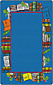 Flagship Carpets Bookworm Border, Rectangle, 7' 6" x 12', Multicolor