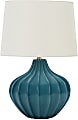 Monarch Specialties Lula Table Lamp, 24”H, Ivory/Blue