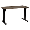 Office Star™ Pro Line II Prado 2-Stage 1-Motor Height-Adjustable Table, 48" x 47-3/4", Urban Walnut/Black 1 thumbnail image