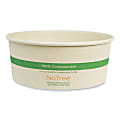 World Centric® No Tree™ Wide Paper Bowls, 24 oz, 5.9" Diameter x 2.4" h, Natural, Sugarcane, 300/Carton 1 thumbnail image