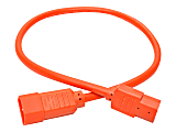 Eaton Tripp Lite Series Power Cord C14 to C15 - Heavy-Duty, 15A, 250V, 14 AWG, 2 ft. (0.61 m), Orange - Power cable - IEC 60320 C14 to IEC 60320 C15 - 250 V - 15 A - 2 ft - orange