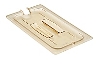 Cambro H-Pan High-Heat GN 1/3 Notched Covers With Handles, 1"H x 6-7/8"W x 12-3/4"D, Amber, Pack Of 6 Covers 1 thumbnail image