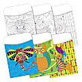 Barker Creek Peel & Stick 2-Design Pockets, 3-1/2" x 5-1/8", Bohemian Animals, Set Of 60