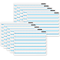 Ashley Productions Smart Poly PosterMat Pals Space Savers, 13" x 9-1/2", 3/4" Handwriting Highlighted Blue, Pack Of 10 Pieces 1 thumbnail image