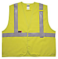 Ergodyne GloWear Flame-Resistant Hi-Vis Safety Vest, Class 2, 4X/5X, Lime, 8261FRHL
