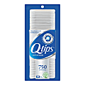 Q-Tips Cotton Swabs, 1", White, 750 Per Box, Pack Of 12 Boxes