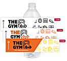 Custom Printed 1, 2 or 3 Color Water Bottle Labels, Rectangle, 2” x 8”, Box Of 250 Labels