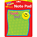 Trend® Note Pad, 5" x 5", Thank You, Unruled, 25 Sheets