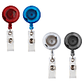 Office Depot® Brand Retracting ID Card Reels, Assorted Colors, Pack Of 2 1 thumbnail image