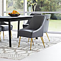 Zuo Maxine Dining Accent Chair, Gray/Gold 1 thumbnail image