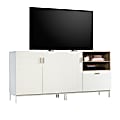 Sauder® Anda Norr Modular Entertainment Credenza, 34"H x 72"W x 18-3/8"D, White/Sky Oak 1 thumbnail image