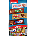 Mars Snickers, Twix, Milky Way & 3 Musketeers Minis Milk Chocolate Bars Variety Pack, 19.49 Oz Bulk Bag