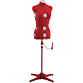 Singer® Adjustable Female Dress Form, Small/Medium, Red