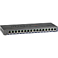 Netgear ProSafe Plus GS116E Ethernet Switch - 16 Ports - 10/100/1000Base-T - 2 Layer Supported - Wall Mountable - Lifetime Limited Warranty