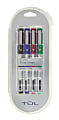 TUL® Fine Liner Felt-Tip Pens, Fine Point, 1.0 mm, Silver Barrels, Assorted Inks, Pack Of 4 Pens 1 thumbnail image