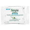 Simple Eye Make-Up Remover Pads, White, Pack Of 30 Pads