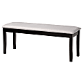 Baxton Studio Teresa Dining Bench, Dark Brown/Gray