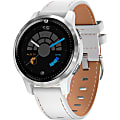 Garmin Legacy Saga GPS Watch - Touchscreen - Bluetooth - Wireless LAN - GPS - 168 Hour - Round - 1.57 - Silver, White - Glass Lens, Stainless Steel Bezel, Polymer Cover - Fiber Reinforced Polymer Case - Leather, Silicone 1 thumbnail image