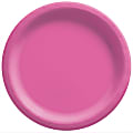 Amscan Round Paper Plates, Bright Pink, 6-3/4”, 50 Plates Per Pack, Case Of 4 Packs 1 thumbnail image