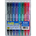 FriXion® Clicker Erasable Gel Pens, Pack Of 8, Extra Fine Point, 0.5 mm, Assorted Colors