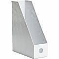 U Brands Modern Perforated Metal Magazine Holder - White - Metal - 1 Each 1 thumbnail image